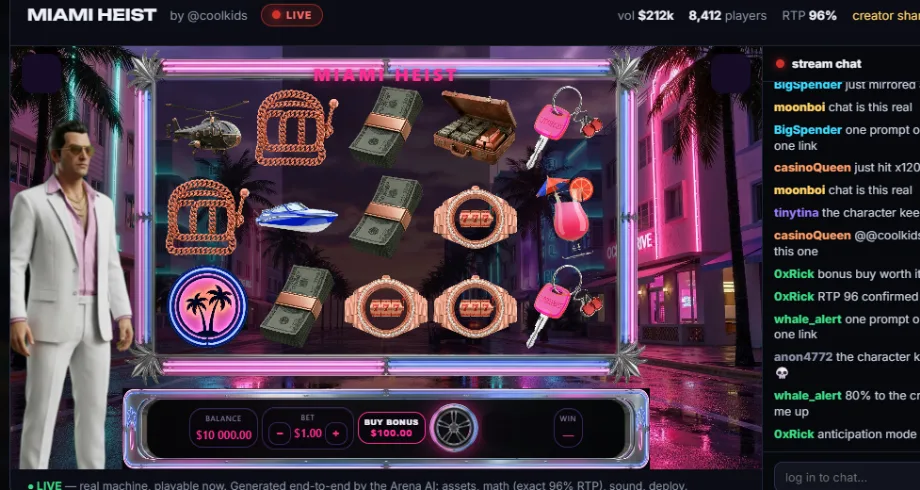 Miami Heist, a machine built on TILT