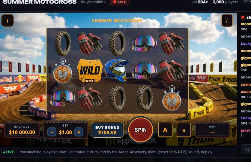 Summer Motocross, a machine built on TILT